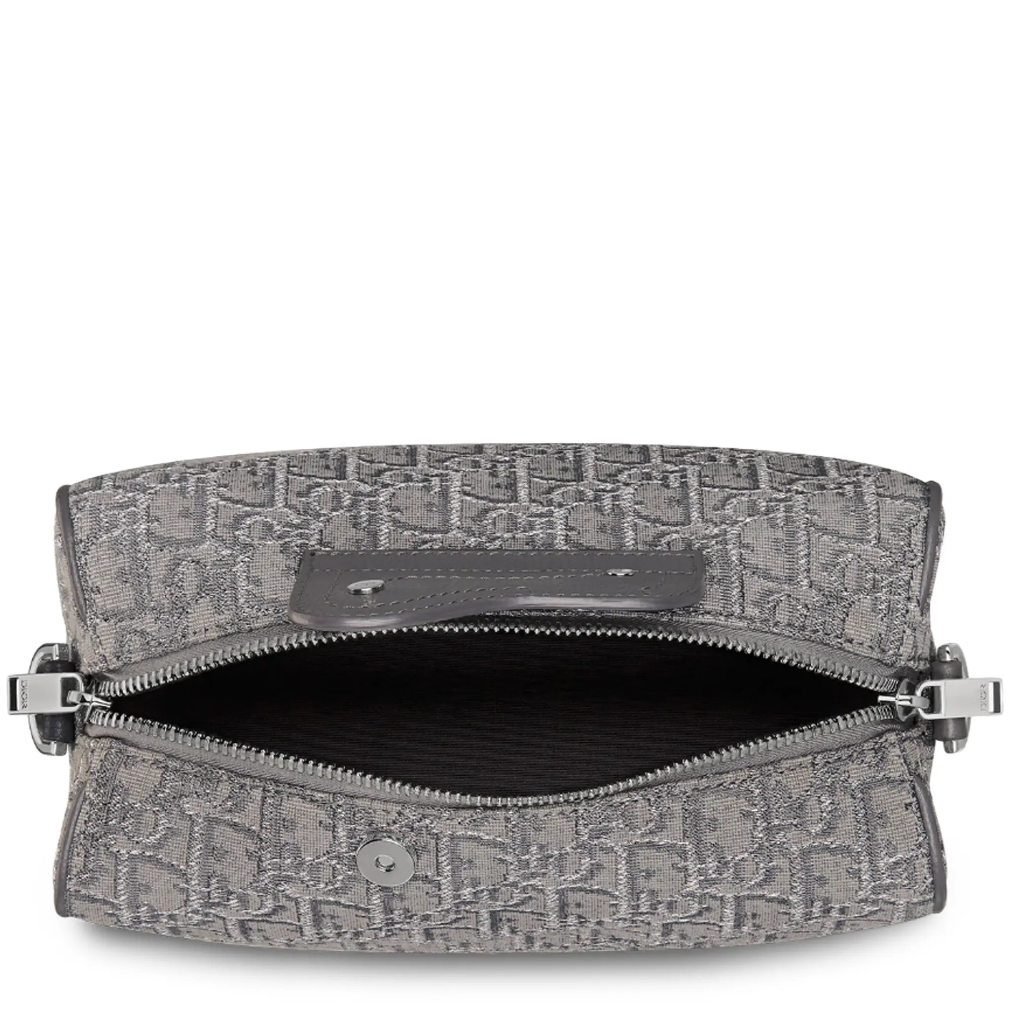 Upper View of Dior Lingot 22 Oblique Dark Grey Messenger Bag